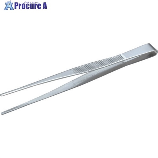TRUSCO ステンレス製ピンセット 115mm 直ギザ付 TSP-20 (115MMﾁｮｸ)  1本 ▼270-8981