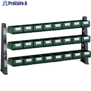 TRUSCO UPR型ライトビンラック卓上用 K-10GX24個 UPR-ML1803G  1台 ◇▼330-4582