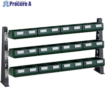 TRUSCO UPR型ライトビンラック卓上用 K-20GX12個 UPR-ML1803GL  1台 ◇▼330-4591