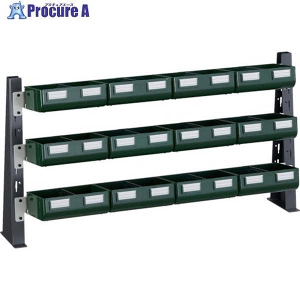 TRUSCO UPR型ライトビンラック卓上用 K-20GX12個 UPR-ML1803GL  1台 ◇▼330-4591