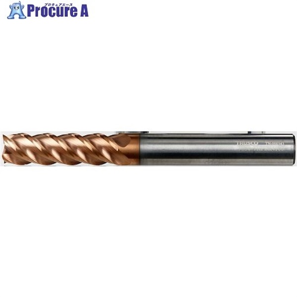 TRUSCO 超硬ハイヘリカルスクエアエンドミル(4枚刃・シャープコーナー)16.0 TS50-THPER4160  1本  トラスコ中山(株)