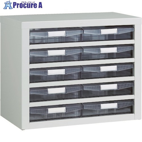 TRUSCO 引出しユニット 553X307XH444 AW2X10 W VA-45BWN  1台  トラスコ中山(株)