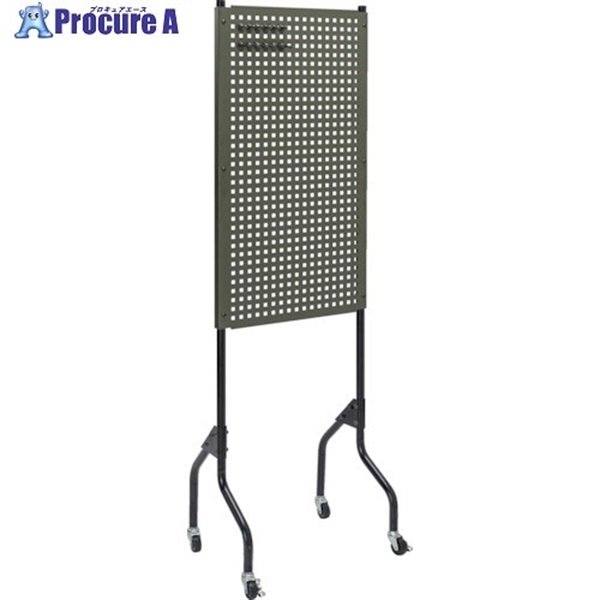 TRUSCO ライトパンチングパネル パネリーナ キャスター付 OD色 TUR-1C MOD  1台  トラスコ中山(株)