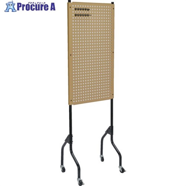 TRUSCO ライトパンチングパネル パネリーナ キャスター付 LS色 TUR-1C LS  1台  トラスコ中山(株)