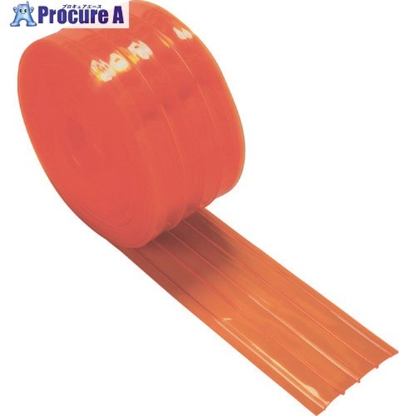 TRUSCO ストリップ型リブ付き間仕切りシート防虫オレンジ2X200X30M TSRBO-220-30  1巻  トラスコ中山(株)