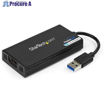 スターテック ディスプレイアダプター/USB-A - HDMI/USB 3.0/4K30Hz/Win ＆ Mac USB32HD4K  1箱  STARTECH.COM社 ▼493-2953