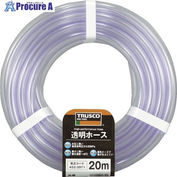 TRUSCO 透明ホース12×15 10mカット TTM-1215C10  1巻  トラスコ中山(株) ▼765-1961