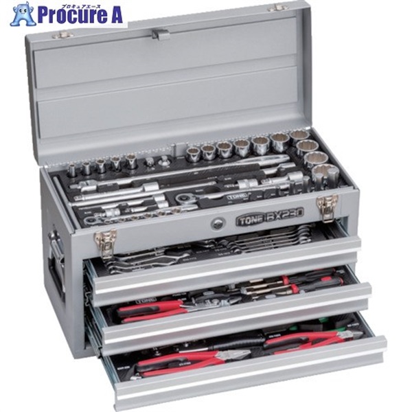 TONE �����p�H��Z�b�g �c�[���Z�b�g(�V���o�[�d�l) �Ԍ�508×���s232×����302mm TSXT950SV