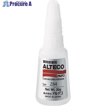アルテコ 工業用 瞬間接着剤 Z84 20g (低臭・低白化タイプ) Z84-20G (JN)  1本  (株)アルテコ ▼855-2855