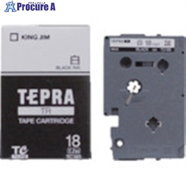 キングジム テプラTRテ-プカ-トリッジ テープ色:白 文字色:黒 TC18S  1個  (株)キングジム ▼130-0660