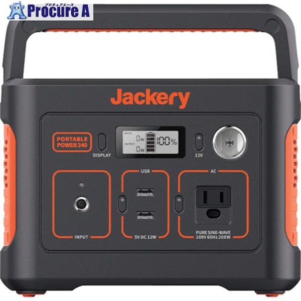 Jackery ポータブル電源 240 PTB021  1台  (株)Jackery Japan ▼344-0165