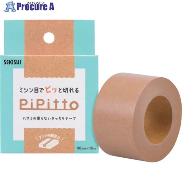 積水 ミシン目入りクラフトテープPiPitto 38x15 K54PT02  1巻  積水化学工業(株) ▼576-0159