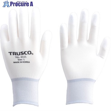 TRUSCO ナイロン手袋PU指先コート(10双入) L TGL-3111-10P-L  1袋  トラスコ中山(株) ▼770-0539