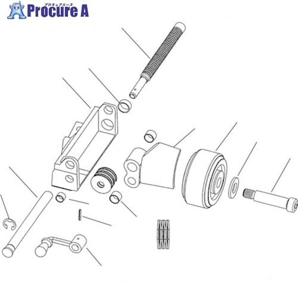 RIDGID ロールグルーバー用パーツ クランクハンドル F/918 53087  1パック  Ridge Tool Company ▼788-3315