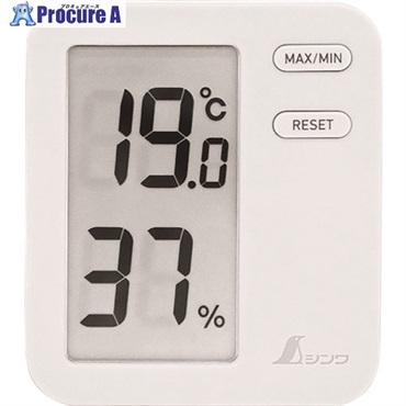 シンワ デジタル温湿度計 Home A ホワイト クリアパック 73044  1個  シンワ測定(株) ▼147-7629