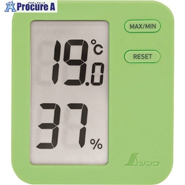 シンワ デジタル温湿度計 Home A グリーン クリアパック 73049  1個  シンワ測定(株) ▼147-7632