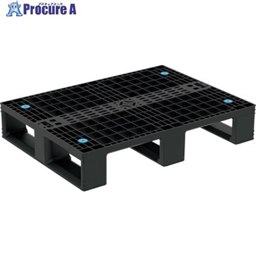 サンコー リサイクルプラスチックパレット 804959 D4-608 ブラック 80495900BKRCP  1枚 ▼379-1435