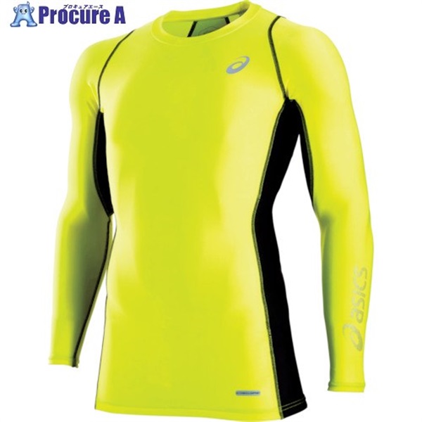ASICS 【売切廃番】ウィンジョブロングスリーブシャツ フラッシュイエロー XL CH5000.86-XL  1着  アシックスジャパン(株) ▼103-8145