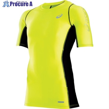 ASICS 【売切廃番】ウィンジョブハーフスリーブシャツ フラッシュイエロー L CH5001.86-L  1着  アシックスジャパン(株) ▼103-8170