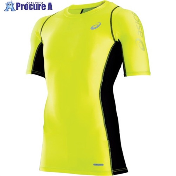 ASICS 【売切廃番】ウィンジョブハーフスリーブシャツ フラッシュイエロー 2XL CH5001.86-2XL  1着  アシックスジャパン(株) ▼103-8172
