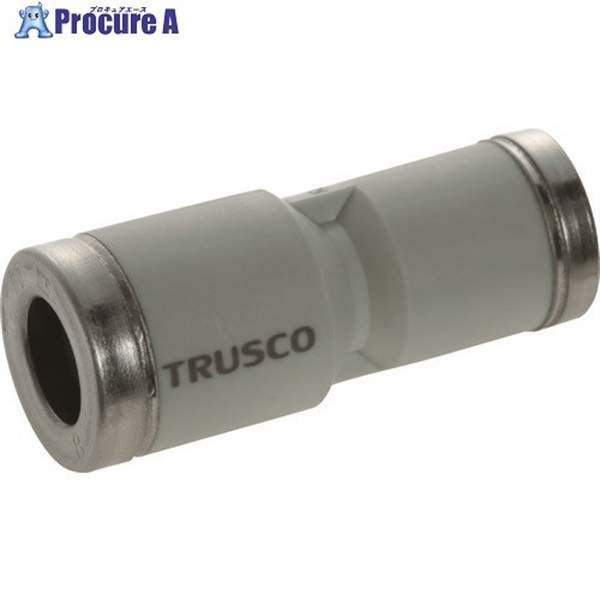 TRUSCO チューブ継手 ワンハンド脱着型 異径ユニオンストレート6MM×8MM TTSD6-8  1個  トラスコ中山(株) ▼207-7706