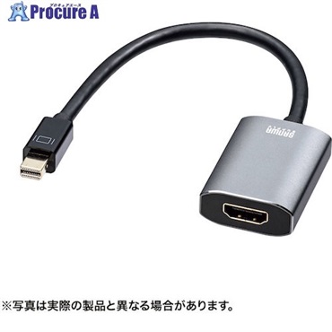 SANWA ミニDisplayPort-HDMI 変換アダプタ HDR対応 AD-MDPHDR01  1台  サンワサプライ(株) ▼246-4446