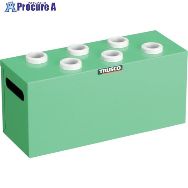 TRUSCO ツーリングケース NT・BT兼用 30用ホルダー6個 ヤンググリーン 間口390×奥行145×高さ188mm WNT30-6YG  1台 ▼393-0203