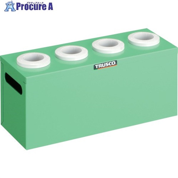 TRUSCO ツーリングケース NT・BT兼用 40用ホルダー4個 ヤンググリーン 間口390×奥行145×高さ188mm WNT40-4YG  1台 ▼393-0220