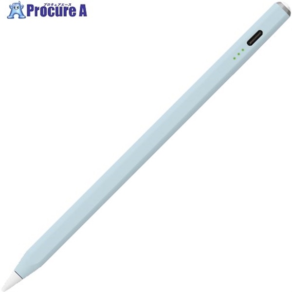 ナカバヤシ iPad専用充電式タッチペン グレイッシュブルー  TPEN-001BL  1本  ナカバヤシ(株) ▼593-9394