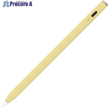 ナカバヤシ iPad専用充電式タッチペン ライトイエロー  TPEN-001Y  1本  ナカバヤシ(株) ▼593-9418