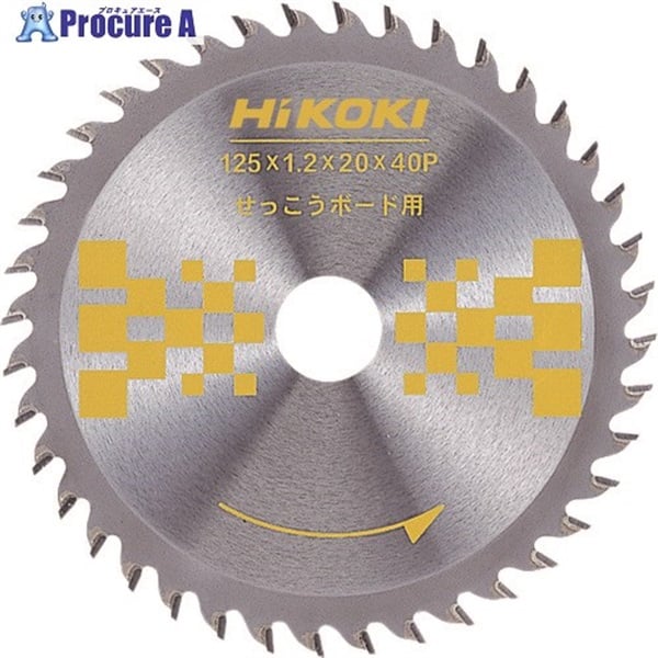 HiKOKI チップソー(石こうボード用) 125mmX20 40枚刃 0032-0084  1枚  工機ホールディングス(株) ▼767-6093