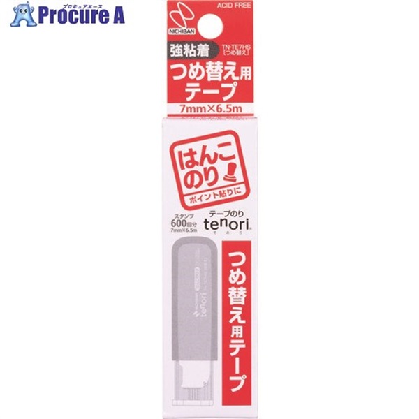 ニチバン テープのり tenori はんこのり 詰め替え用 TNTE7HS TN-TE7HS  1個  ニチバン(株) ▼795-9541