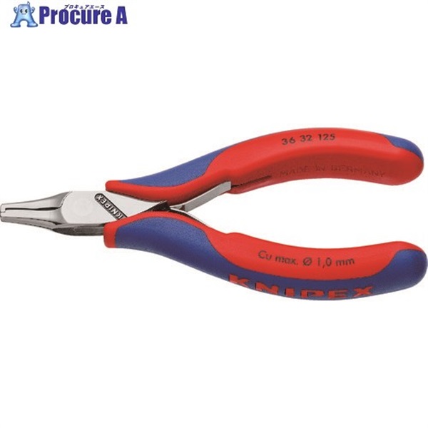 KNIPEX 3632-125 エレクトロニクスアッセンブリープライヤー 3632-125  1丁  KNIPEX社 ▼195-5212