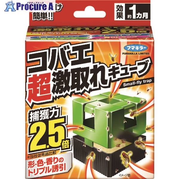 フマキラー コバエ超激取れキューブ 1個入 445039  1パック ▼207-0362