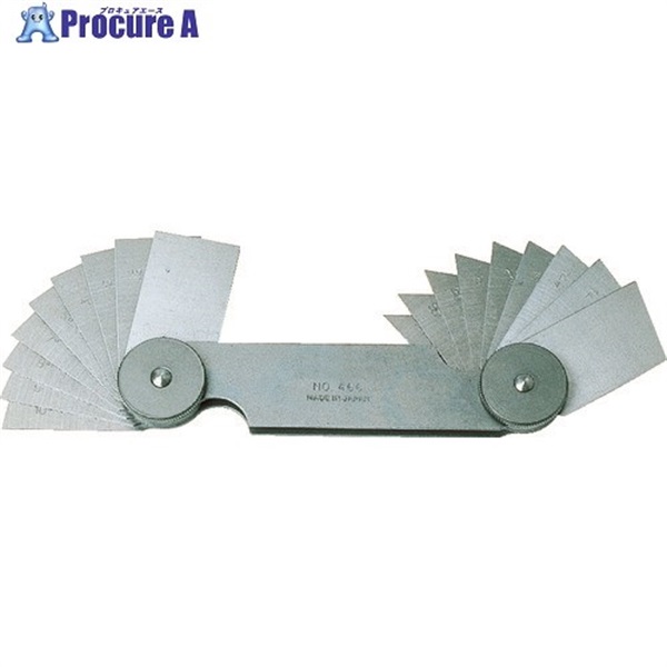 TRUSCO アングルゲージ 測定範囲1-45°18枚組 466  1個  トラスコ中山(株)