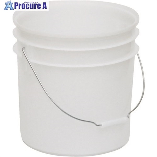 サンコー ペール容器 401802 サンペール#20(本体＋ハンドル)乳白色 401802-01  1個 ▼311-3523