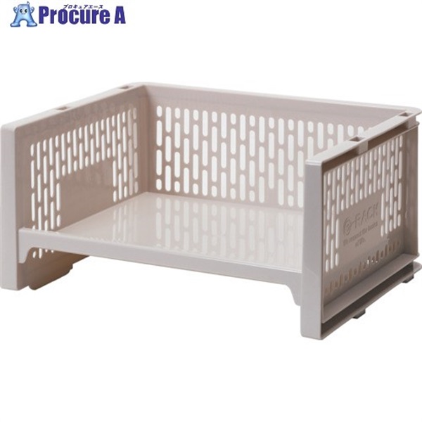 SANKO pla 433077 Eラック L 浅型 BE ベージュ 43307  1個 ▼361-9797