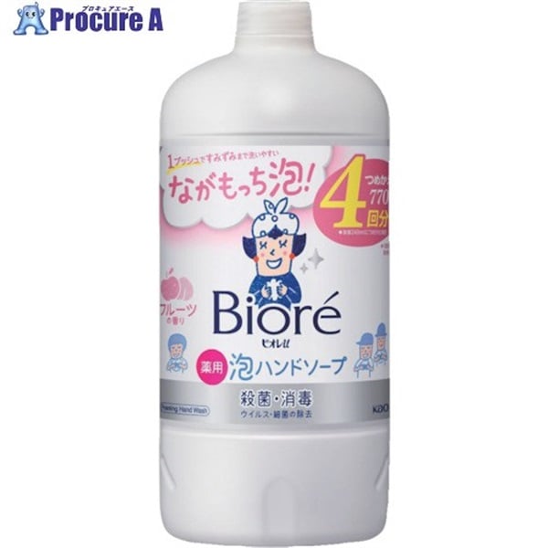 Kao ビオレu 泡ハンドソープ フルーツの香り つめかえ用 770ml 416056  1個  花王(株) ▼540-0720