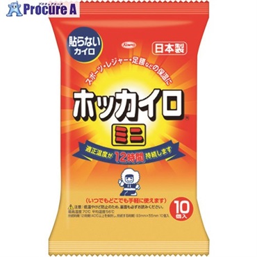 興和 【トラスコ在庫なくなり次第今季完売】 貼らないホッカイロ ミニ 10個入り 28266  1袋 ▼816-0495