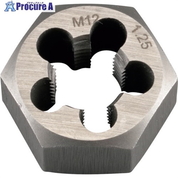 スレッドマスター 六角ダイス M12×1.25mm 六角サイズ24MM(合金工具鋼) 22242  1個 ▼858-7848