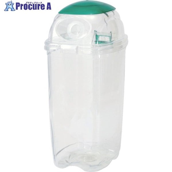 積水 透明エコダスター 60L ペットボトルキャップ用 TPDC6G  1個  積水テクノ成型(株) ▼125-5392