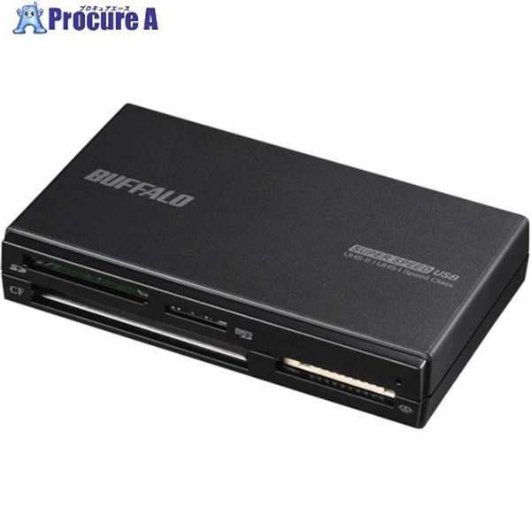 バッファロー UHS-II対応 USB3.0 マルチカードリーダー ブラック BSCR700U3BK  1個  (株)バッファロー ▼459-4848