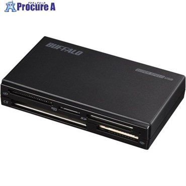 バッファロー USB3.0 マルチカードリーダー ハイエンドモデル ブラック BSCR500U3BK  1個  (株)バッファロー ▼459-4854