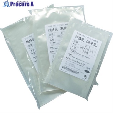 大化 食品水物包装用ラミネート規格袋 180×260 (100枚/パック) DT-6  1袋  大化工業(株) ▼760-6583