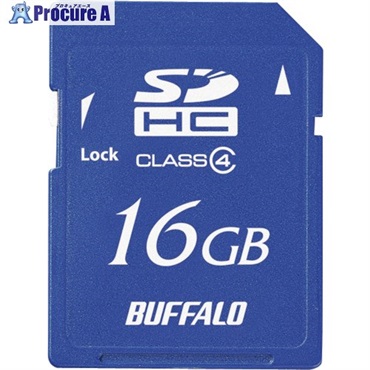 バッファロー Class4 SDHCカード 16GB RSDC-S16GC4B  1個  (株)バッファロー ▼417-0658