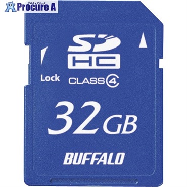 バッファロー Class4 SDHCカード 32GB RSDC-S32GC4B  1個  (株)バッファロー ▼417-0678