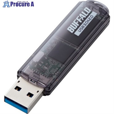 バッファロー USB3.0対応 USBメモリー スタンダードモデル 32GB ブラック RUF3-C32GA-BK  1個  (株)バッファロー ▼417-0681