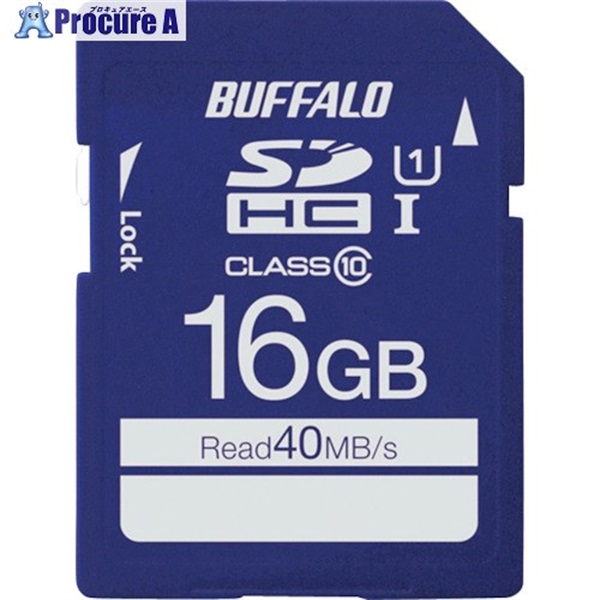 BAFFALO UHS-I Class1 SDHCカード 16GB RSDC-016GU1S  1個  (株)バッファロー ▼417-0700