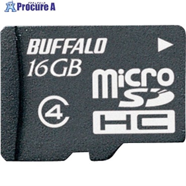 バッファロー 防水仕様 Class4対応 microSDHCカード 16GB RMSD-BS16GB  1個  (株)バッファロー ▼417-2235