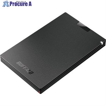 バッファロー USB3.2(Gen1) ポータブルSSD Type-A 250GB ブラック SSD-PG250U3-BC  1個  (株)バッファロー ▼429-8363